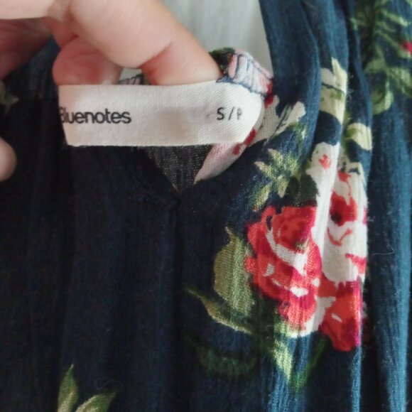 NWOT Bluenotes Crepe Wide Leg Jumpsuit / Romper - Picture 2 of 4
